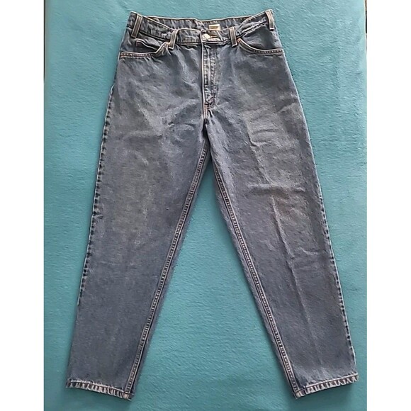 Levi's 550 Mens Relaxed Fit Tapered Leg Jeans Blue Size 34x30 Vintage Orange Tab - Picture 1 of 12
